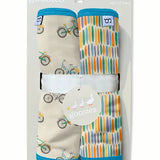 Burp Cloth Set - Bike Buddies