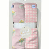 Burp Cloth Set - Fancy Tulips