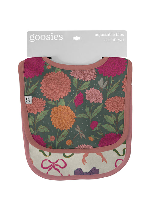 Bib Set of 2 (Dahlias)